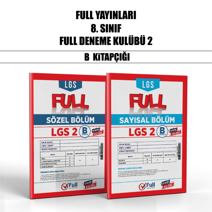 FULL 08.SINIF DENEME KULÜBÜ SY/SZ 2-B - 25-26